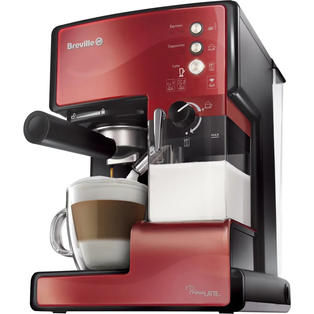 Espressor manual Breville Prima Latte VCF046X-01, 15 bar, Argintiu