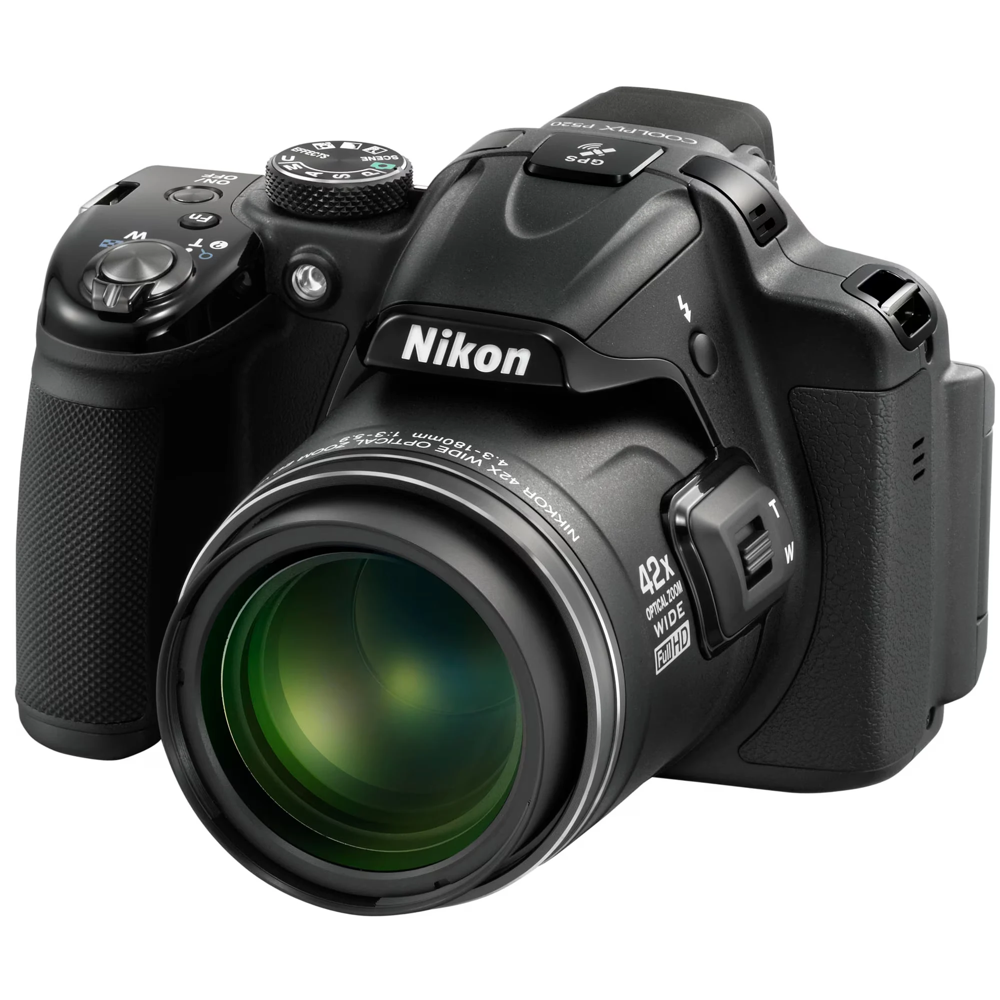 Aparat foto digital Nikon Coolpix P520, 18.1 MP, zoom optic 42x, Full HD, negru