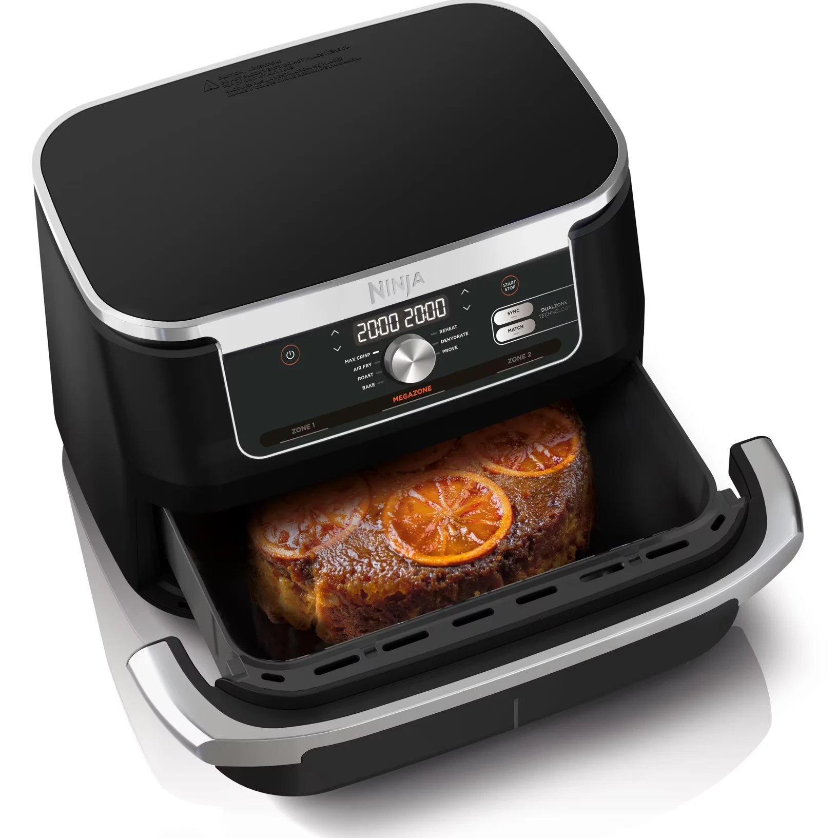 Airfryer Ninja Foodi FlexDrawer DualZone AF500, 2470W, 10.4 l, 7 functii de gatit, negru