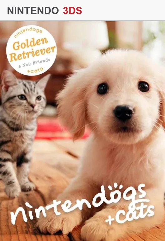 Nintendogs + Cats: Golden Retriever & New Friends — Nintendo 3DS (doar cardul)